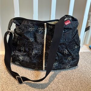 Babymel Black and White Floral Baby Bag